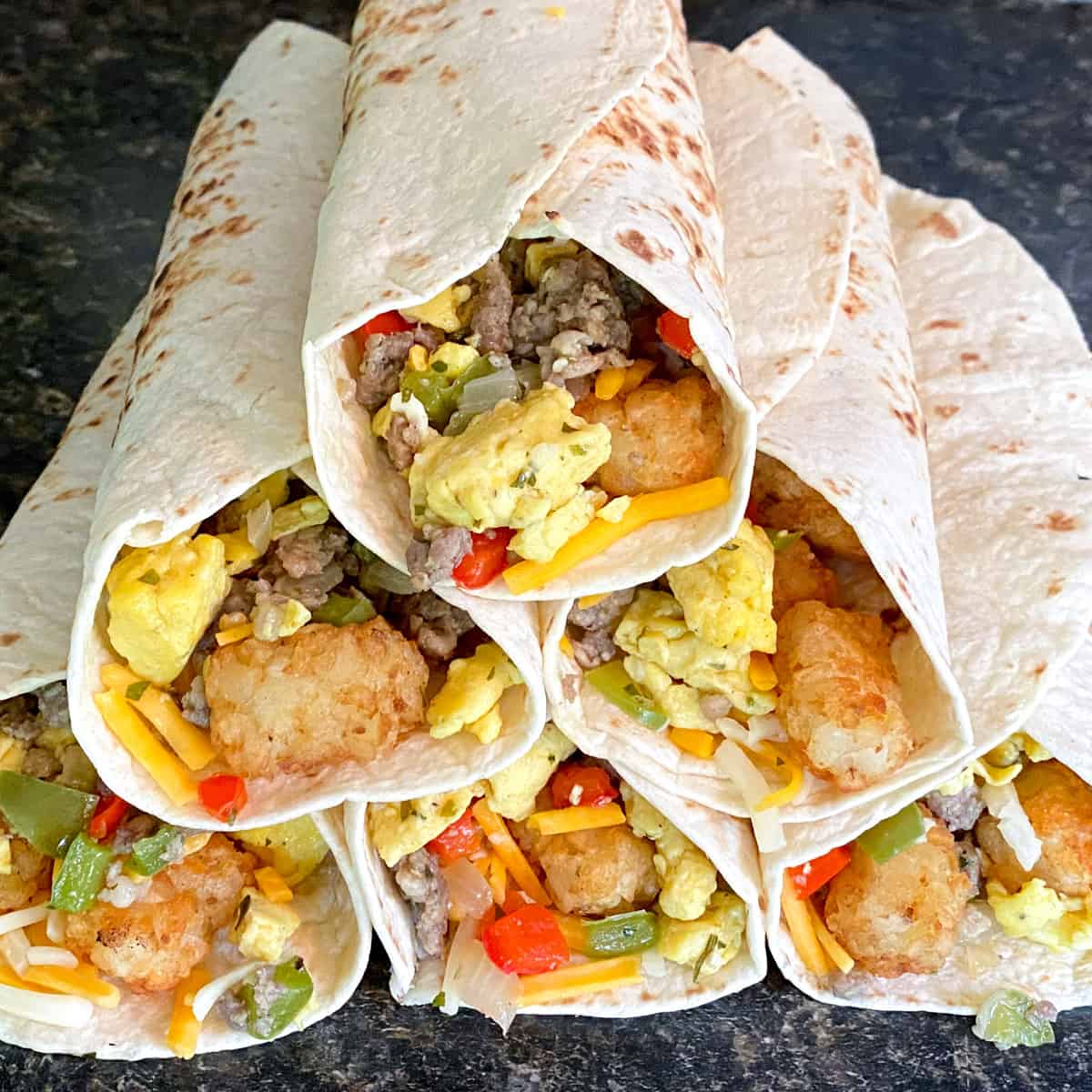 hearty breakfast burritos