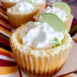 mini margarita cheesecakes
